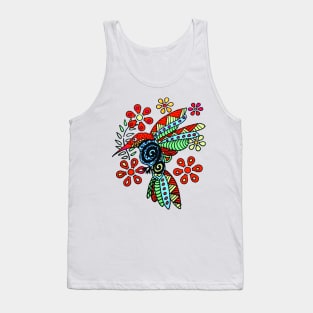 Tribal Hummingbird Tank Top